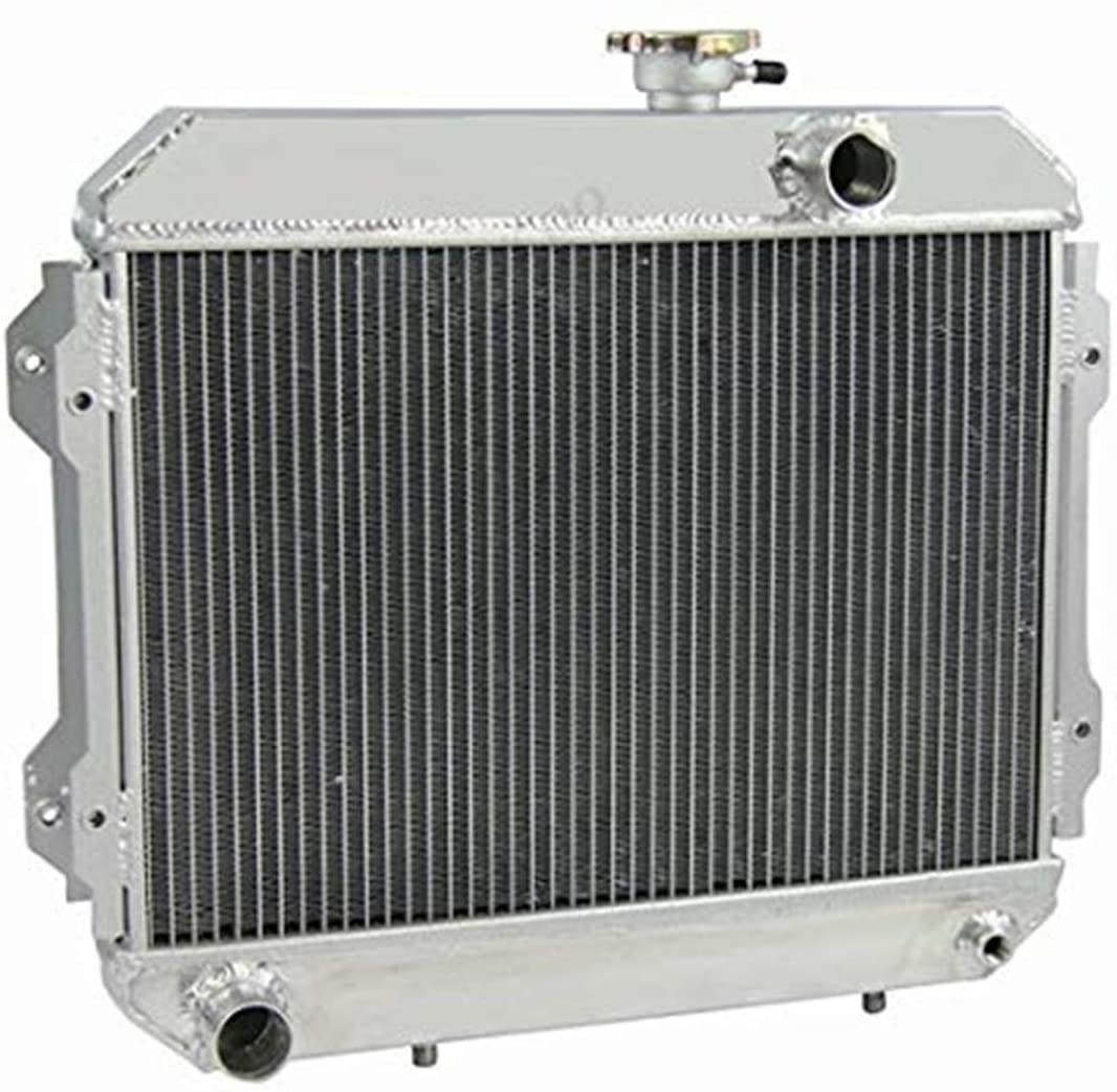 CoolingSky 2 Row All Aluminum Radiator for Toyota Corolla KE30 KE38 KE55 KE70 MT 1974-1985