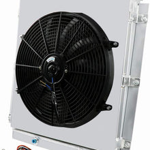 CoolingSky 4 Row All Aluminum Radiator +16" Fan +Shroud&Thermostat Relay Kit Combo for 1947-1954 Chevrolet Trucks