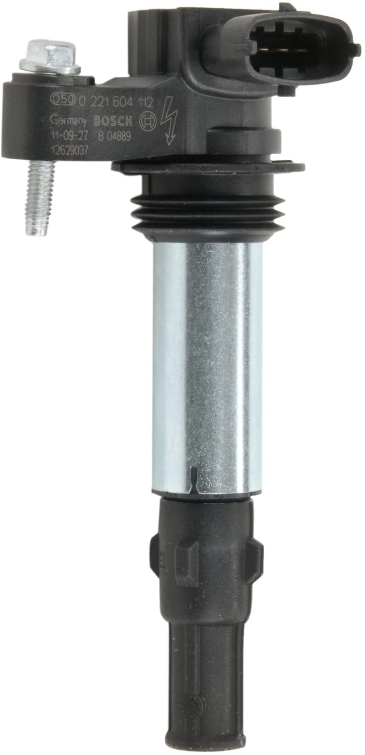 Bosch 0221604112 OEM Ignition Coil for Select 2004-09 Buick Enclave, LaCrosse, Rendezvous, Cadillac CTS, SRX, STS, Chevrolet Traverse, GMC Acadia, Saab 9-3, Saturn Outlook - 1 Pack