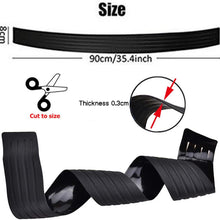 EJ's SUPER CAR Rear Bumper Protector Guard Universal Black Rubber Scratch,Resistant Trunk Door Entry Guards Accessory Trim Cover for SUV/Cars,Easy D.I.Y. Installation(35.8Inch)