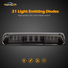 Partsam High Mount Stop Lights Third 3rd Brake Lights Replacement for Ford F150 F-150 04-08 2004 2005 2006 2007 2008 Smoked LED Rear Cab Roof Center Mount Brake Stop Tail Cargo Light Lamp