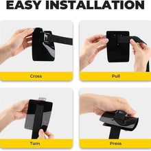 BougeRV 4 PCs 30'' Bike Rack Straps (Orange & Black) + 6 Packs Car Scratch Protector for Trunk Bike Racks (Black)