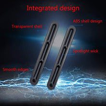 2X 60 LED Car DRL Light Bar Brake Flowing Turn Signal Stop Tail Strip Lamp Truck with Red+Yellow
