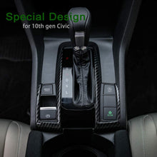 Thenice for 10th Gen Civic ABS Plastic Gear Box Trims CVT Automatic Transmission Shift Boots Decoration Stickers for Honda Civic 2021 2020 2019 2018 2017 2016 -Blue