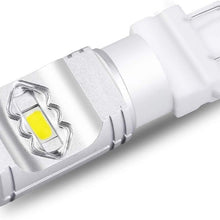 Alla Lighting 3800lm T25 3156 3157 White LED Bulbs Xtreme Super Bright 3056 3057 3457 3157 LED Bulb ETI 56-SMD 6000K Xenon LED 3157 Bulb for Turn Signal Back-Up Reverse DRL Brake Stop Tail Light (2pc)