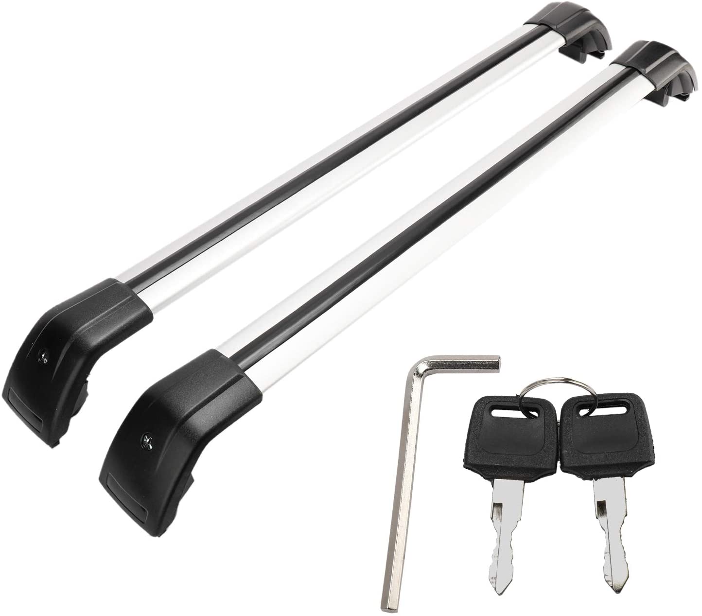 YaeMarine Roof Rack for Mercedes Benz GLA 2014-2018 Lockable Baggage Luggage Racks Roof Racks Rail Cross Bar Crossbar