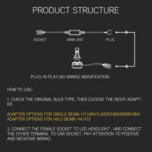 IRONWALLS H11 LED Healight Canbus Wiring Harness Anti-flicker Adapter Resistor Decoder Canceller Warning Error