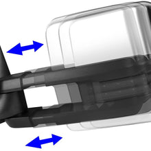 DNA Motoring TWM-015-T999-CH-SM Towing Side Mirrors