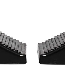 MaxxHaul 50011 Rubber Wheel Chock with Eyelet (6-1/2" x 3-3/4" x 4"), 2 Pack