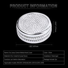 PIFOOG Bling Crystal Speed Button Sticker for Lexus RX NX RX300 RX350 NX200 NX300 ECO Push Normal Sport Car Interior Accessories Trim Silver (Speed Button Small)