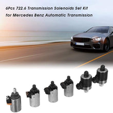 Transmission Solenoid Kit, 6Pcs 722.6 Transmission Solenoids Set for Mercedes Benz Automatic Transmission