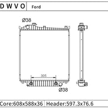 Radiator Compatible with 2006-2010 Ford Explorer, 2007-2010 Explorer Sport Trac Mercury Mountaineer 4.0L V6 4.6L V8 DWRD1085