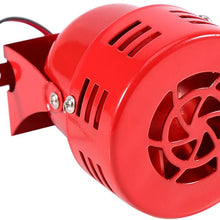Electric Car Truck Motorcycle Driven Horn/Alarm/Siren (Air Raid) Loud 50s Red 12V