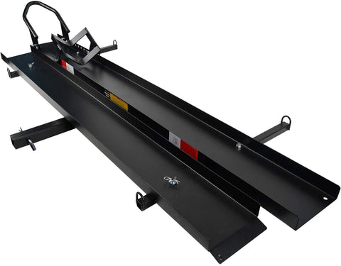 Ayleid 600 LBS Motorcycle Carrier Dirt Bike Scooter Hauler Hitch Mount Rack with Loading Ramp