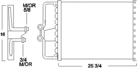 CPP Air Conditioning Condenser for 86-91 Chevrolet Camaro, Pontiac Firebird GM3030207