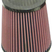 K&N Universal Air Filter - Carbon Fiber Top: High Performance, Premium, Replacement Filter: Flange Diameter: 4.5 In, Filter Height: 6 In, Flange Length: 0.625 In, Shape: Round Tapered, RP-4740