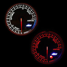 XinQuan Wang 60MM Car Air Fuel Ratio Gauge Red White Lighting Narrowband Air Fuel Ratio Meter Black Face Car Meter Auto Gauge