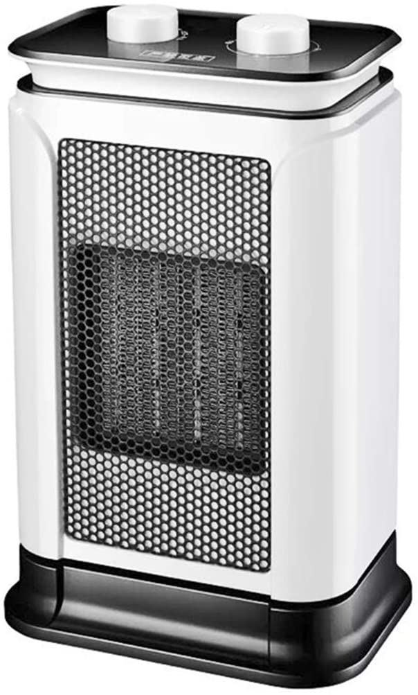 OCYE Portable Heater, Three-Speed Adjustable Heater, Small and Beautiful, Safe and Quiet, for Living Room, Bedroom, Office use, White, Gold