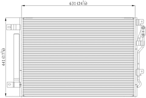 MDR OE Replacement for Dodge DART 2013-2016 Condenser (4192)(Partslink # CH3030250)
