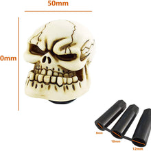 Lunsom Skull Shift Knobs Resin Shifter Head Most Car Transmission Shifting Stick Handle Fit Most Automatic Manual Vehicle (Green)