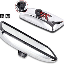 ECCPP Towing Mirrors Fit for 2004-2016 Freightliner Columbia Freightliner M2 Manual Adjusted Heated Chrome Housing Left Driver Right Passenger Side Tuck Car Mirrors (2 Upper Mirrors)