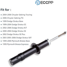 Shocks Struts,ECCPP Front Rear Shock Absorbers Strut Kits Compatible with 1999 2000 2003 2004 2005 2006 Chrysler Sebring/Dodge Stratus,1999 2000 Chrysler Cirrus/Plymouth Breeze 341604 71565 344610