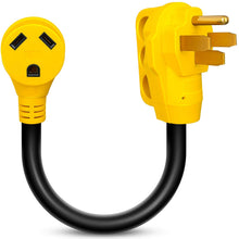 Nilight 18 inch 50 Amp to 30 Amp RV Plug Adapter Heavy Duty Dogbone Electrical Adapter with Handle 50A Male to 30A Female Cord Adapter 125V/3750W,2 Years Warranty