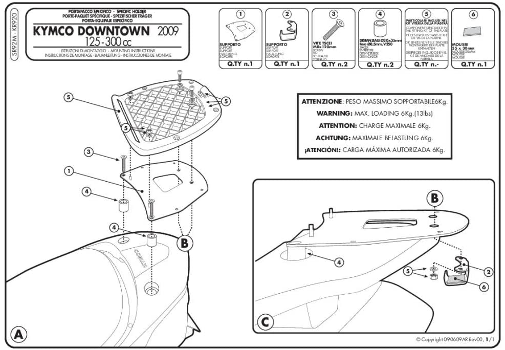 GVI givi - Fly Roof Rack