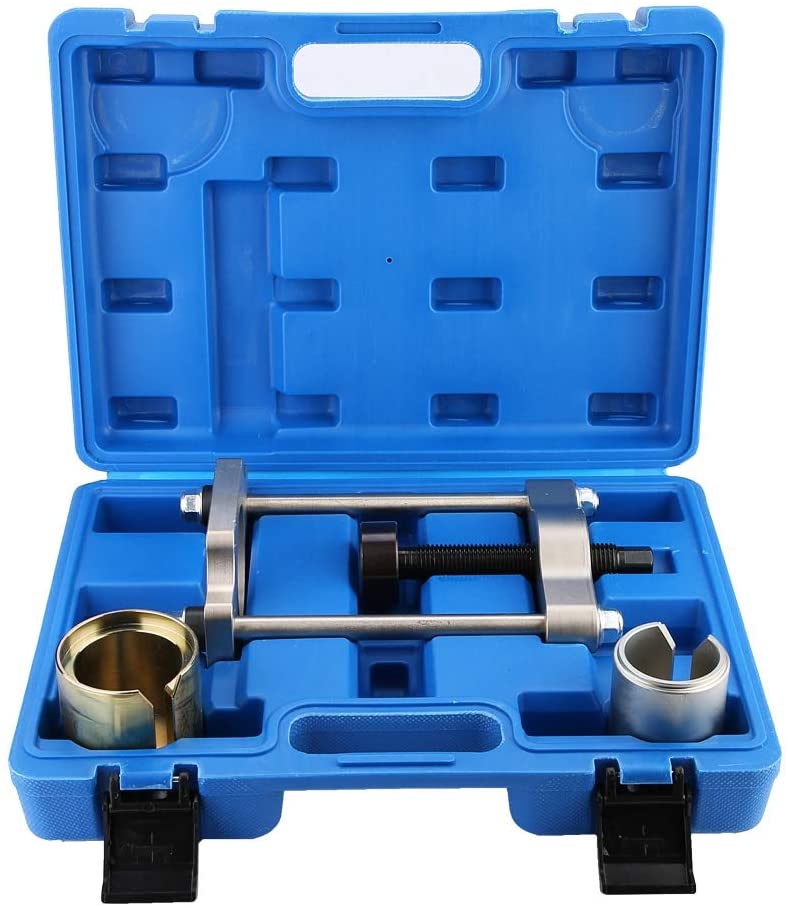 Qiilu Rear Suspension Trailing Arm New Bushing Removal Tool Fit for Ford Focus 98-07 MK1 MKII, for Ford Kuga C-Max, for Mazda 3 Sedan Hatchback / 5 CR CW MPV, for 04-12 V50, for 03-12 S40 MK Sedan
