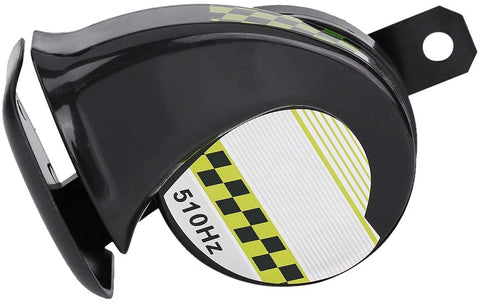 Snail Horn,Fydun Universal Loud Electric Snail Horn for Motorcycle Car Loudspeaker 12V 510HZ 110dB(Black)