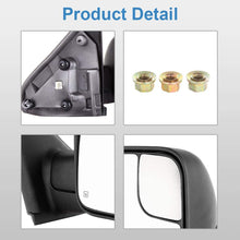 ECCPP Towing Mirror High Performance Right Passenger Side Exterior Automotive Mirror with Power Operation Heated Flip up Convex Glass Replacement fit for Dodge Ram 1500 2002-2008