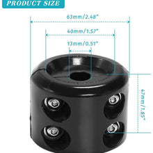 Winch Cable Hook Stopper Rubber Shock Absorbent Winch Line Saver Accessories with Allen Wrench for ATV UTV Winch Cable Protects Towing Hook, Synthetic Rope, Cable Line