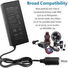 SHNITPWR AC to DC Converter 12V 120W Car Cigarette Lighter Socket AC 100~240V to 12 Volt 10 Amp DC Power Supply Adapter Transformer for Car Vacuum Cleaner, Car Refrigerator and Other Car Devices