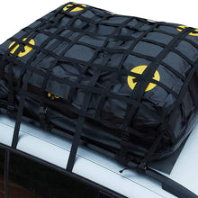 Alfa Gear Waterproof No Blow Off Car Roof Bag Cargo bag Car Roof Top Carrier Soft-Shell Carriers with Extra Tie down Straps,Anti-slip mats,Safety lock,Cargo Net 15 Cu.ft for cars with or without racks