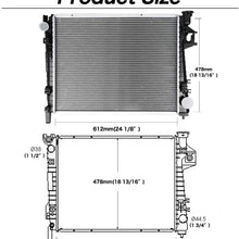 AUTOSAVER88 Radiator Compatible with Dodge Ram 3500 2500 1500 Laramie ST SLT 3.7 V6 4.7 5.7 5.9L V8 ATRD1041