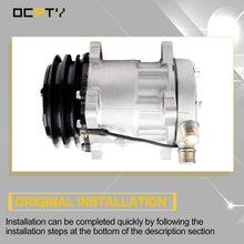 OCPTY CO 4647C Air Conditioner Compressor Compatible with Hyundai Excel Jeep Wagoneer Mazda 626 Mercury Tracer