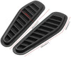 KKmoon 2Pcs Car Intake Scoop Vent Cover, Universal Car Decorative Air Flow Intake Scoop Vent Cover Hood Fender,Carbon Fibre