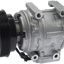 New Mando 10A1055 AC Compressor with Clutch Original Equipment (Pre-filled Oil)