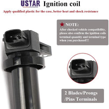USTAR Ignition Coils 6 Pack Replacement for Hyundai Santa FE 2007-2009, KIA Optima Rondo 2007-2010 V6 2.7 Engine Replaces 27301-3E400