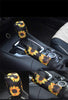 Ranxizy Sunflower Auto Gear Shift Knob Cover+Handbrake Cover Set Washable Neoprene Cloth