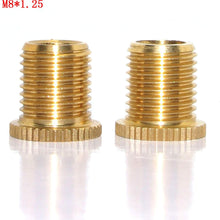 Pursuestar 2Pcs Copper Car Gear Stick Shift Knob Shifter Head Thread Screw Adapter Insert Kit Replacement(M12x1.25 to M10x1.25)