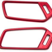 Xotic Tech 5pcs Sporty Red Pre-Cut Front Hood Grille Grill Molding Trim Waterproof Protector Sticker for Honda Accord 2018 2019 Sedan