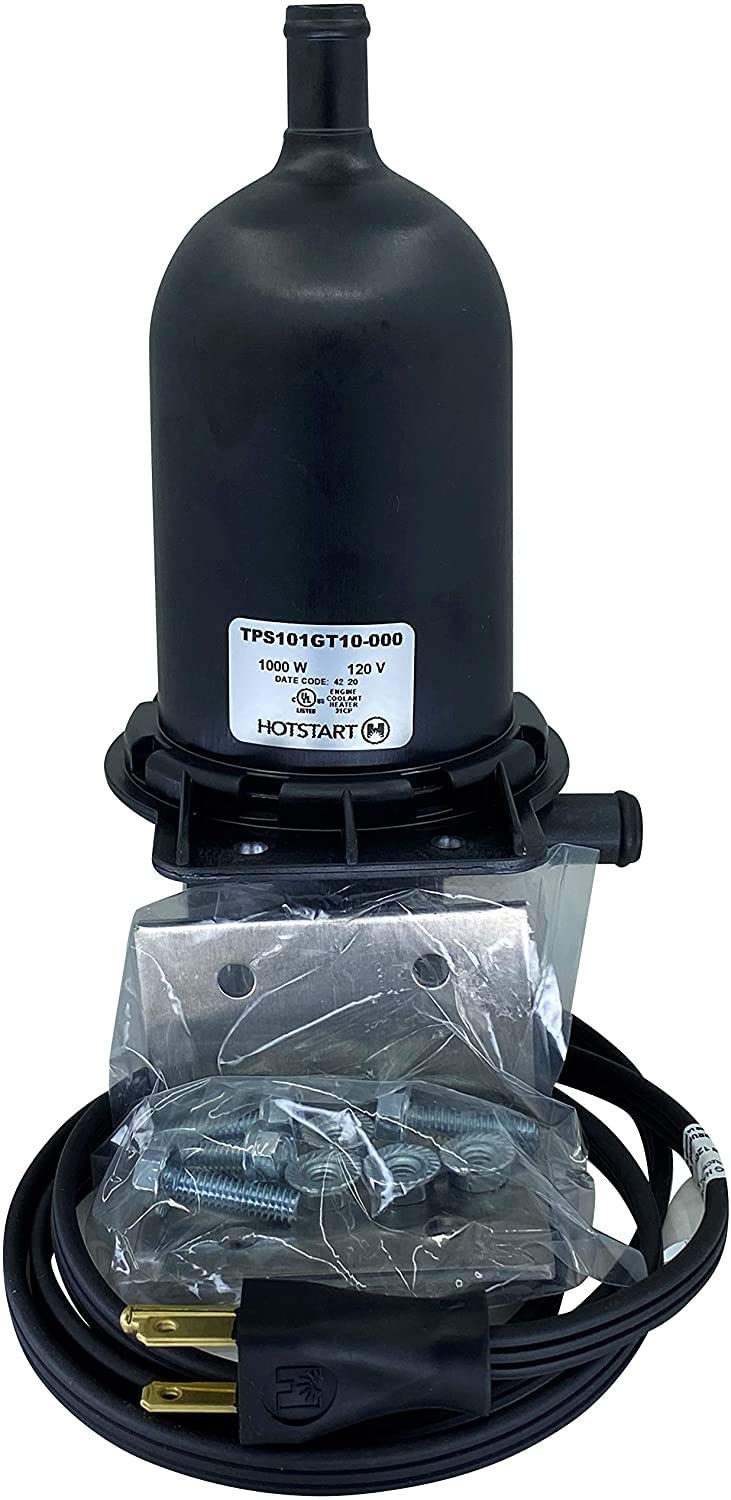 HOTSTART TPS101GT10-000 Engine Heater | Heating Fluid: Engine Coolant, Water, other - No pump needed | Auto Thermostat Range ON: 100°F – OFF 120°F | The best solution to keep your Engine Warm!