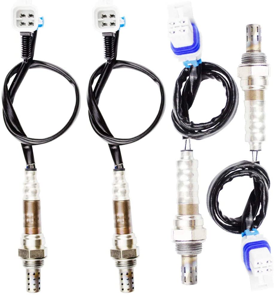 higherbro 4x Oxygen O2 Sensor for 2008 2009 2010 2011 2012 2013 2014 Chevrolet Tahoe 4.8L/5.3L/6.0L/6.2L Upstream + Downstream Upper Lower