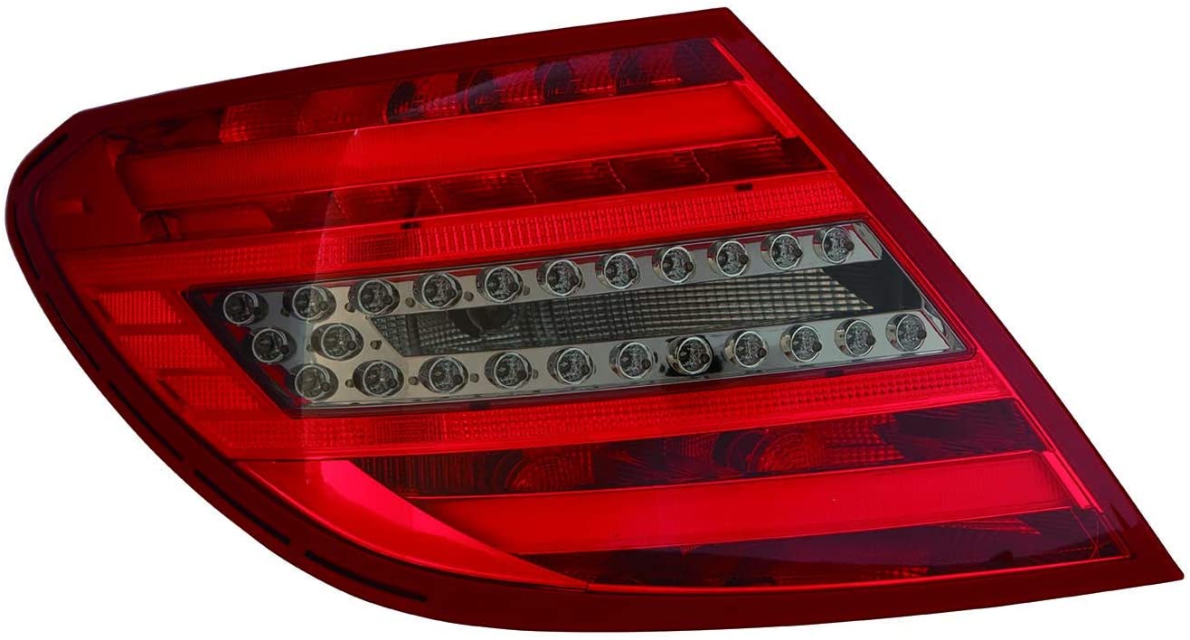 JP Auto Outer Tail Light Compatible With Mercedes Benz C Class 2012 2013 Driver Left And Passenger Right Side Pair Set Taillamp
