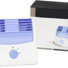 STYLOOC Automotive Cooling Fan, 12V DC Cooling Air Circulation Fan, 2-Speed Adjustable Air Outlet, Safe Leafless Fan for Cars, SUVs, Trucks and Boats