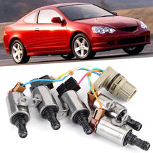 Qiilu Transmission Solenoid Valve Kit, Transmission Solenoid Kit Fit for Honda Accord/Acura/CR-V/Element 28500-PRP-004