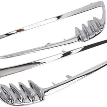 Jade Motorcycle Chrome L & R Radiator Trim Bezels fit For Harley Davidson V-Rod VRSC VRSCDX 01-10
