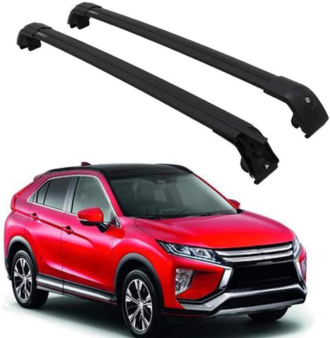 Chebay Fits for Mitsubishi Eclipse Cross 2018 2019 2020 2021 Crossbar Cross bar Roof Rail Roof Rack Rail Rack Black