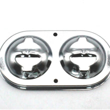 RJJX Chrome Brake Master Cylinder Cover Dual Bail Brakes Fit for Chevy SBC BBC 350 454